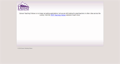 Desktop Screenshot of denverteachingfellows.ttrack.org