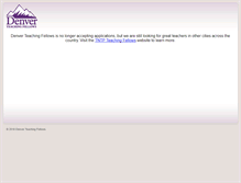 Tablet Screenshot of denverteachingfellows.ttrack.org